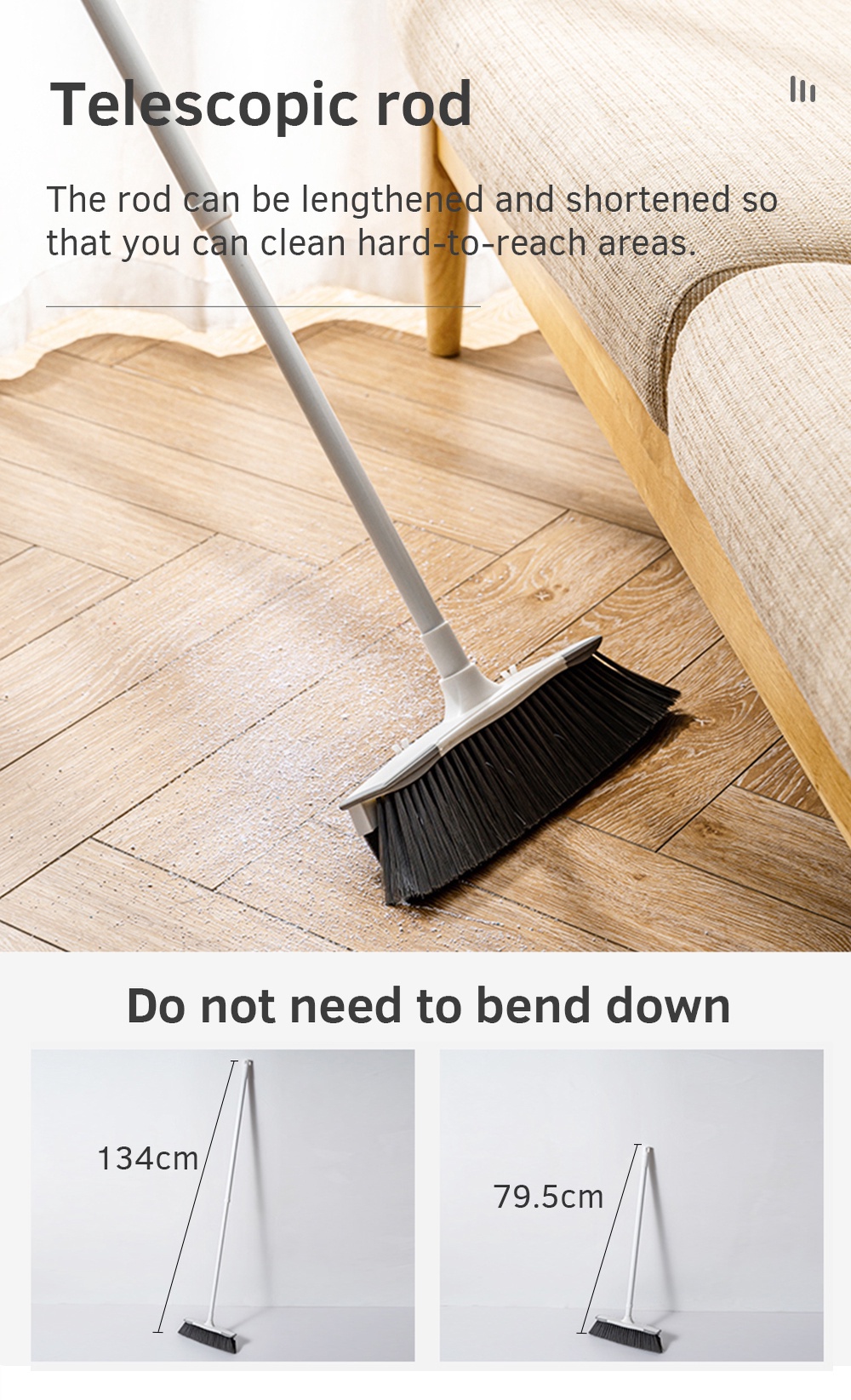 Multifunctional Dual-use Broom 2-in-1 Bathroom Sweeper-3